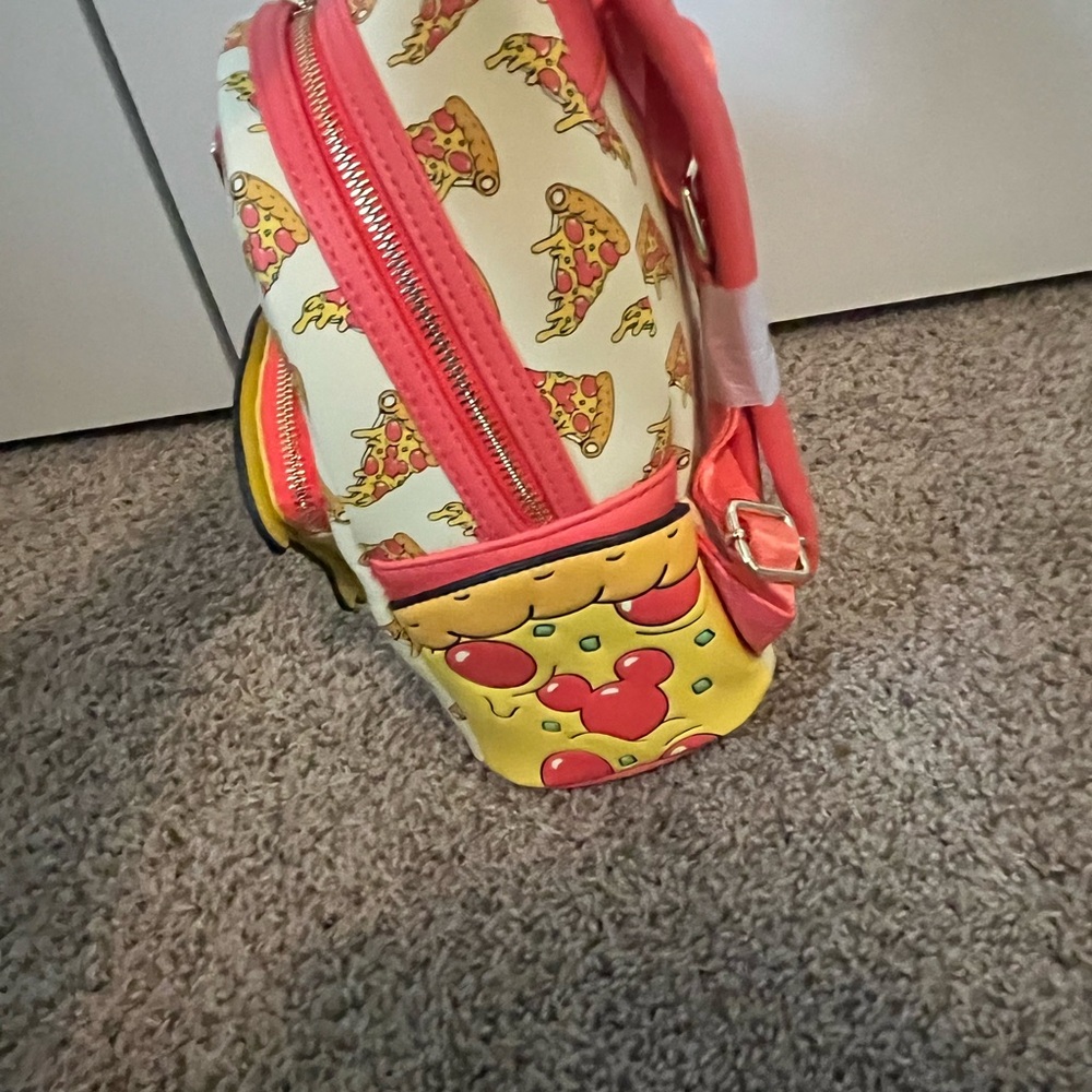Disney Mickey Pizza Loungefly Mini Backpack - Picture 6 of 9
